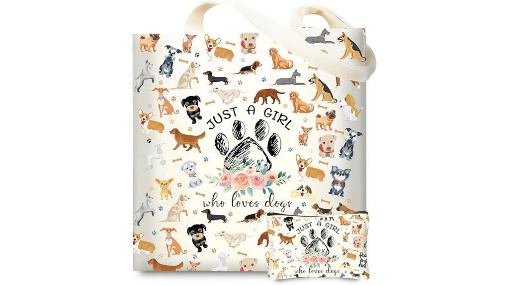 dog lover gift tote
