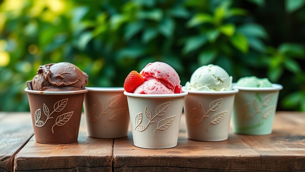 eco friendly compostable ice cream cups
