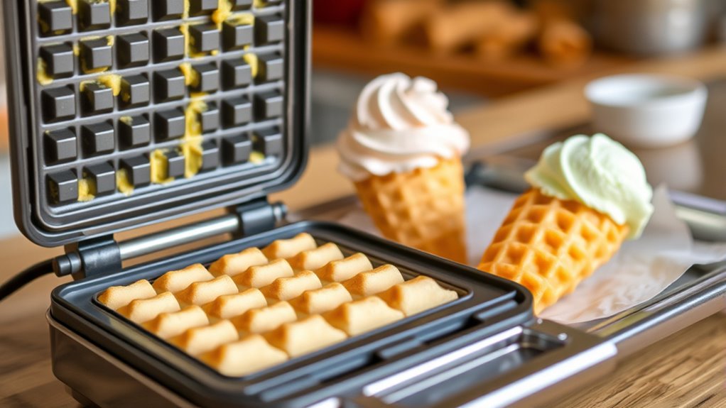 efficient adjustable easy clean waffle maker