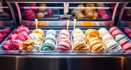 elegant curved glass showcases