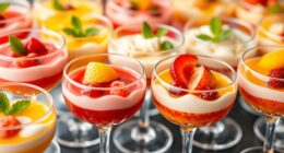 elegant dessert presentation options