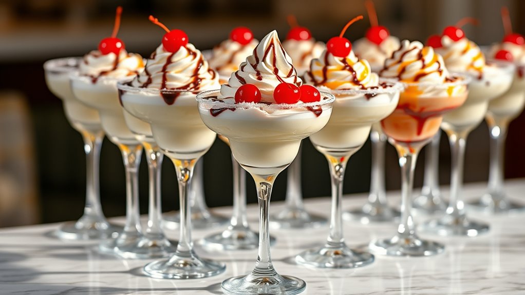 elegant margarita glasses collection