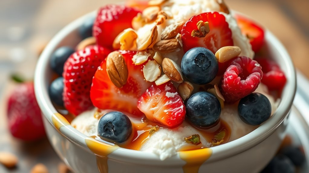 healthy sugar free ice cream toppings