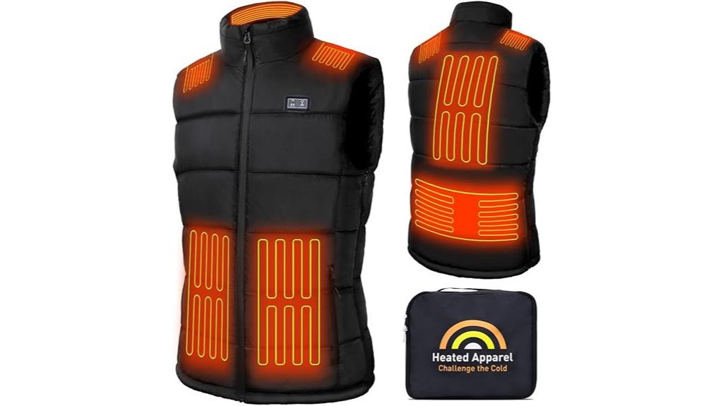 heated unisex battery vest