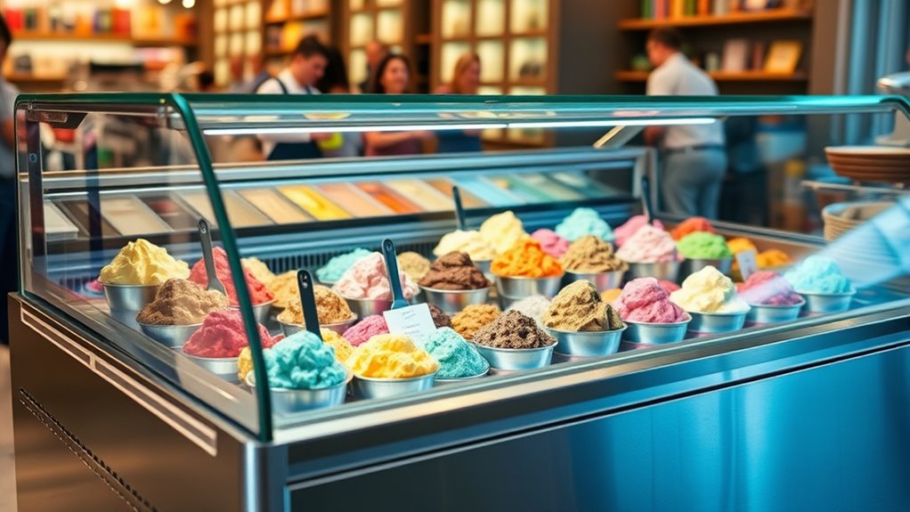 ice cream freezer features