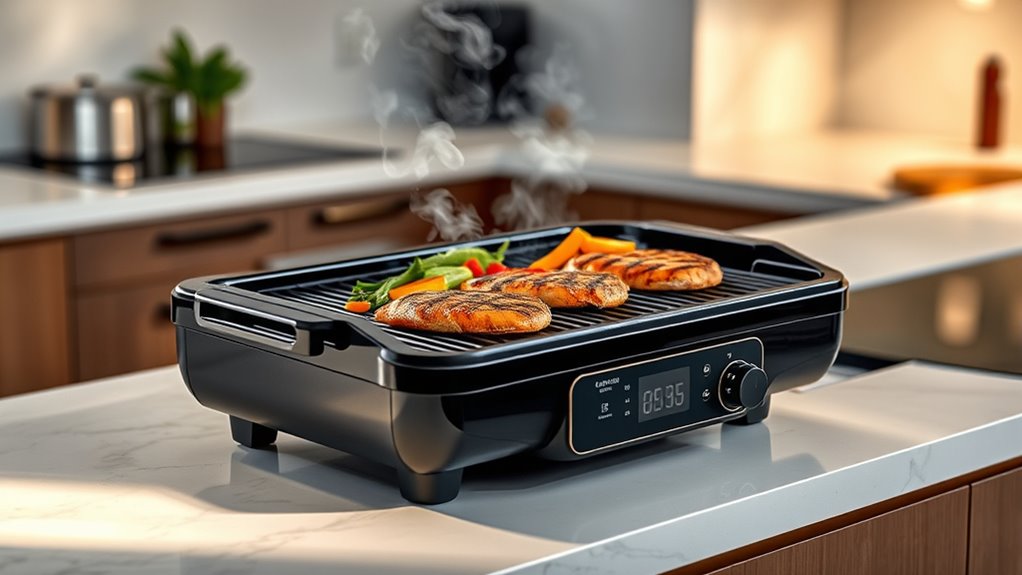 indoor smokeless grill features