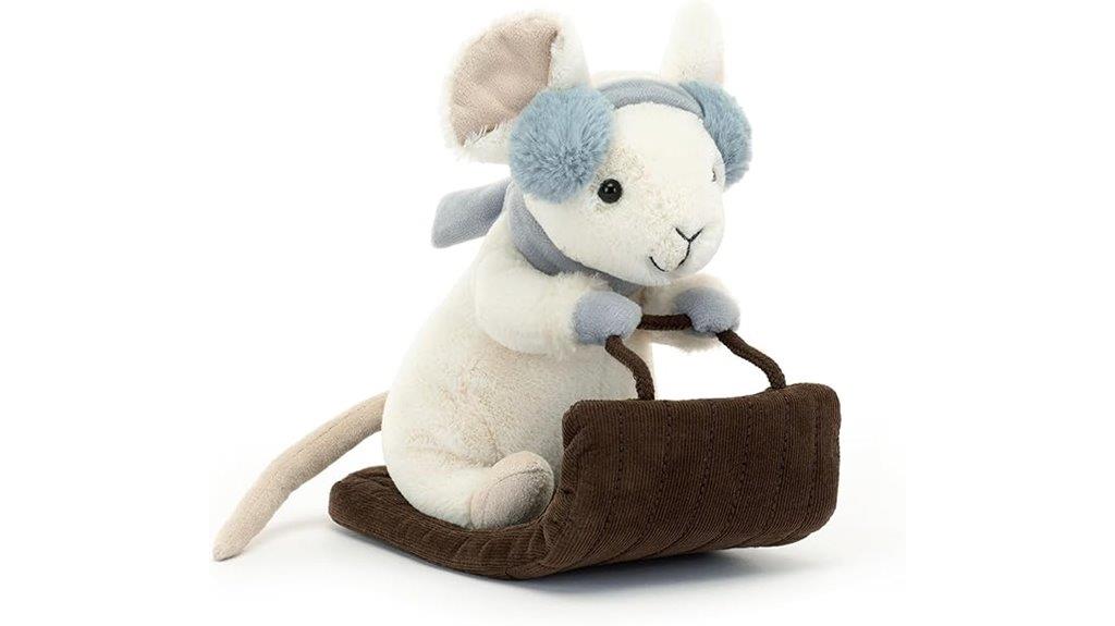 jellycat merry mouse sleighing