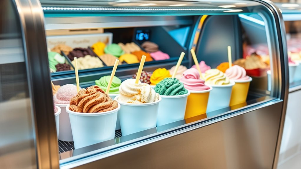 key display freezer features