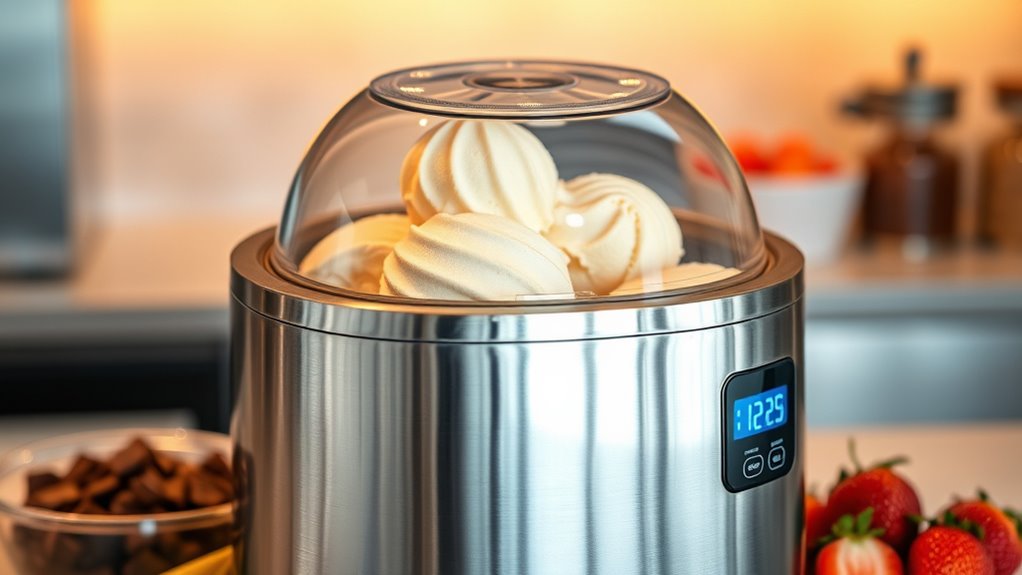 key ice cream maker features