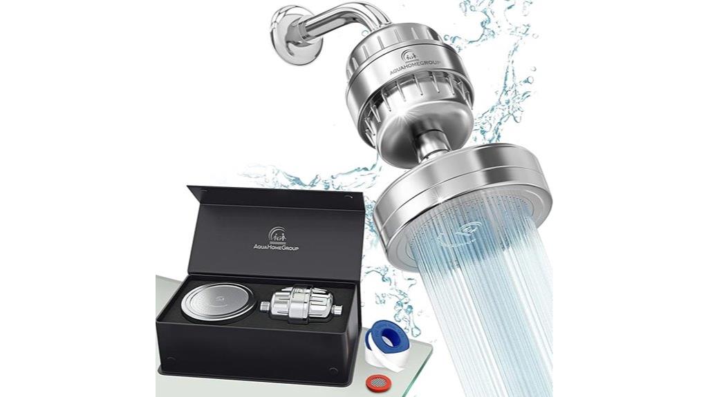 luxurious filtered shower set