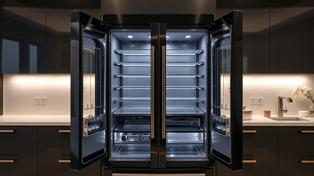 luxury fridge features and style