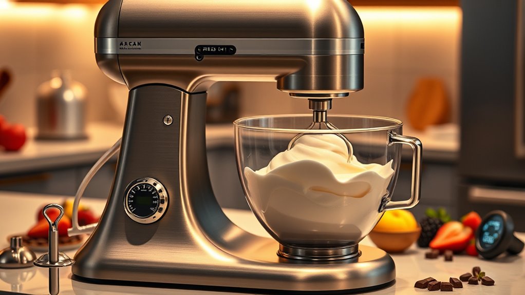 mixer features for ice cream