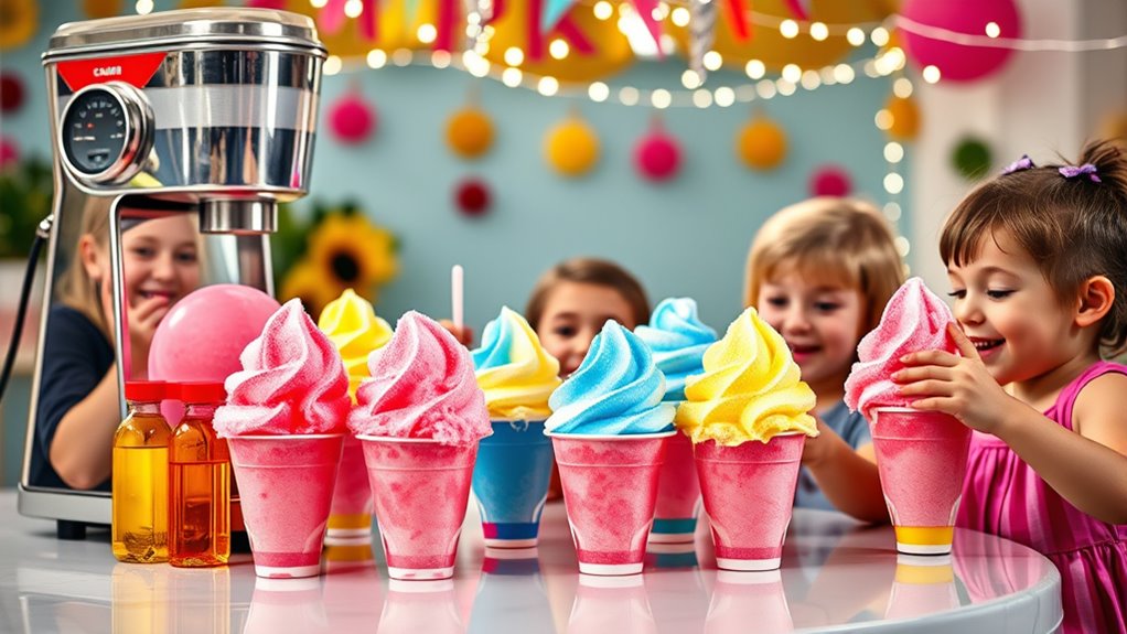 party ready efficient snow cone machine