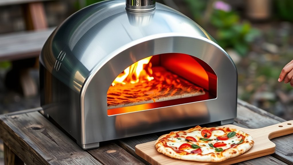 portable pizza oven features