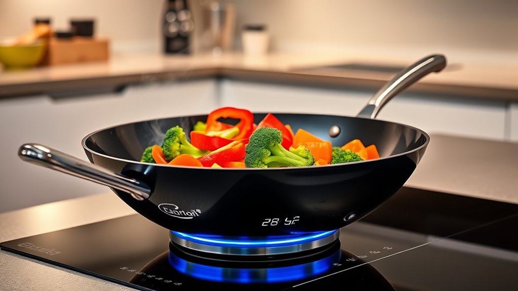 premium stir fry wok features