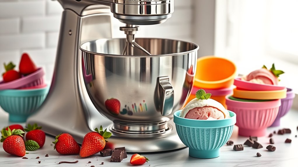 stand mixer ice cream attachments