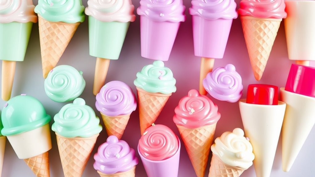 sweet moisturizing ice cream lip balms