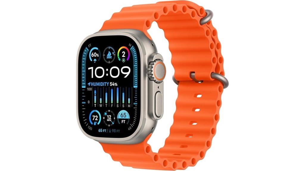 titanium case orange band