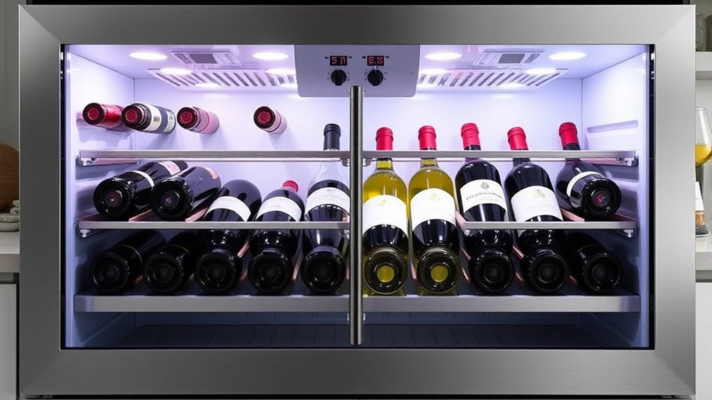top dual zone wine coolers