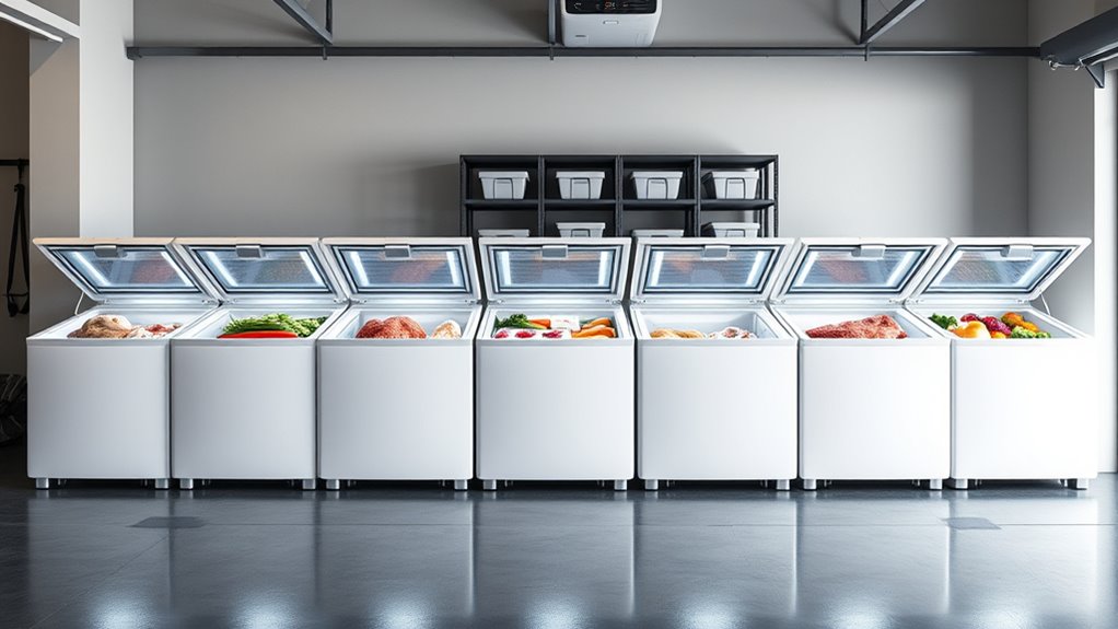 top garage freezer options