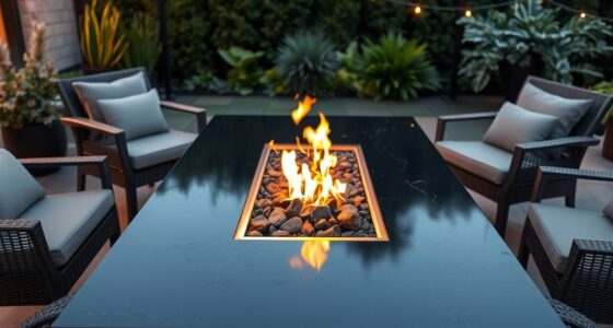 top gas fire pit tables