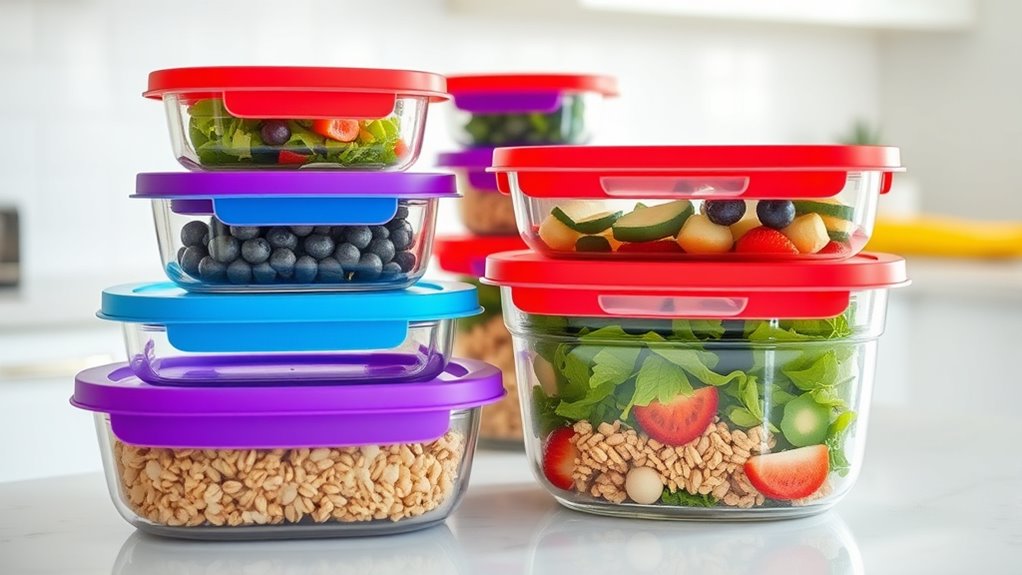 top glass meal containers