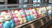 top glass top ice cream freezers