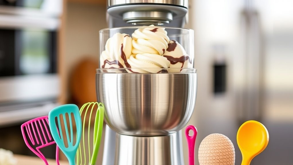 top mixer ice cream attachments