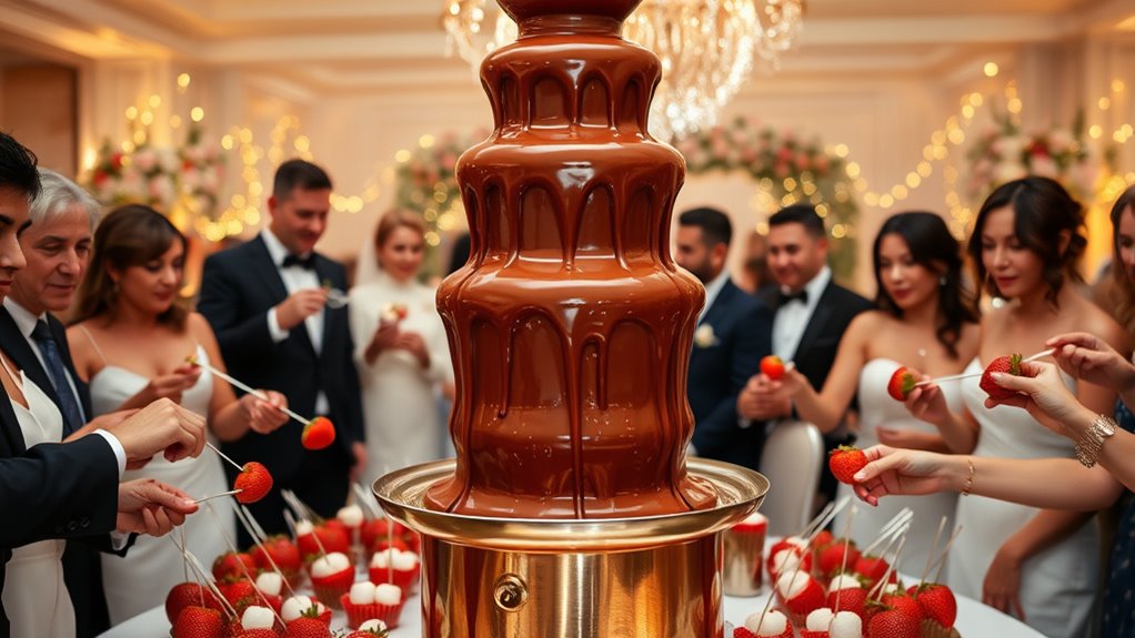top wedding chocolate fountain picks