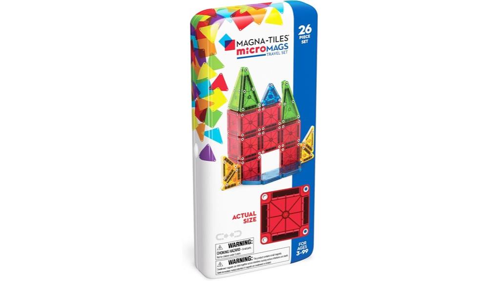travel sized magnetic building set