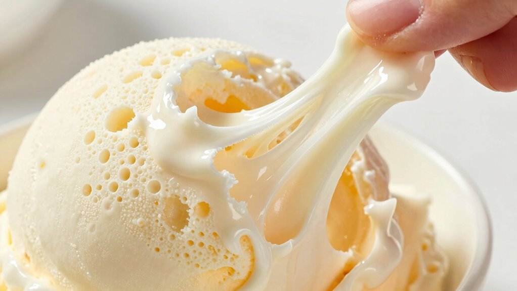 avoid overmixing and over gelatin