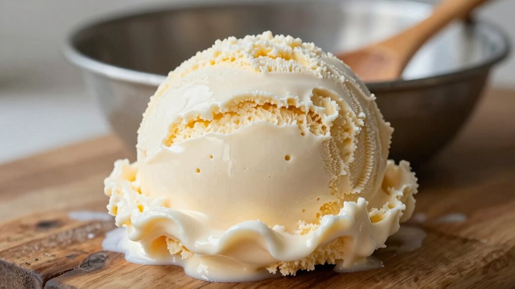 balance ingredients and churning