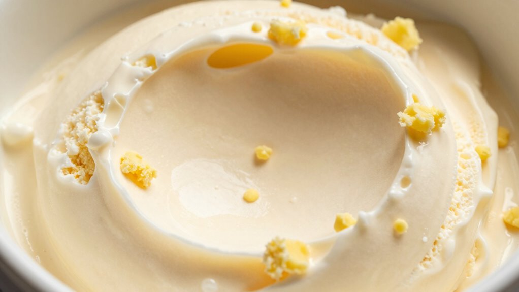 butterfat separation during freezing