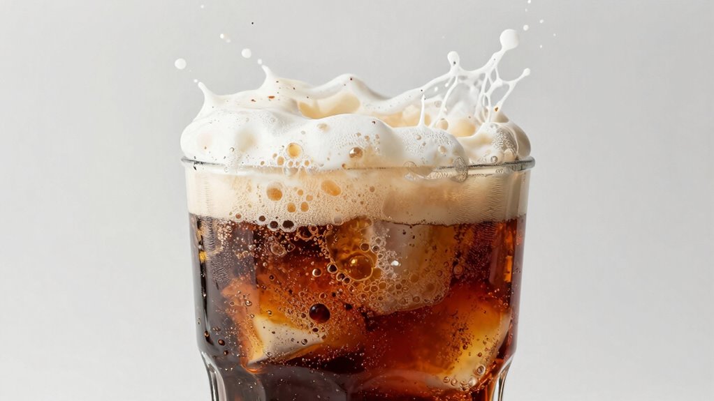 carbonation influences foam amount