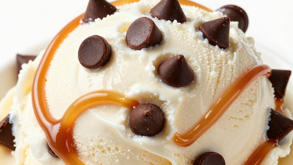 chocolate chips harden swirls soften