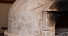 cleaning pizza oven soot