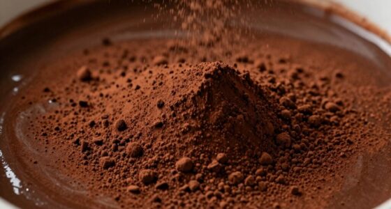 cocoa powder alters texture