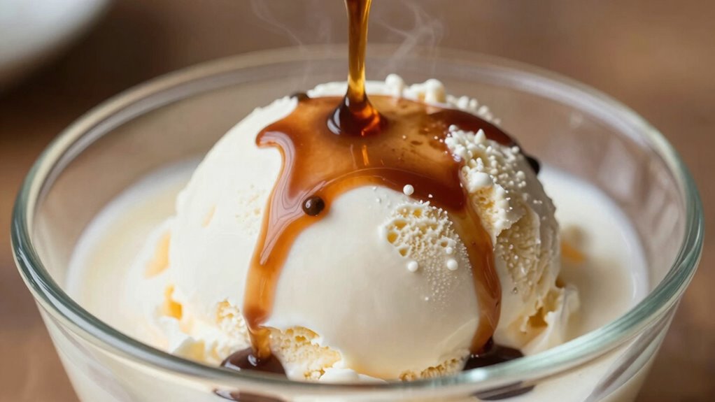 coffee oils enhance ice cream