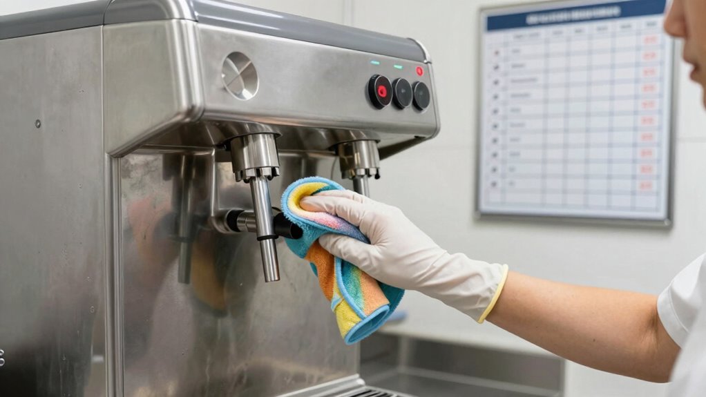 consistent cleaning maintains quality