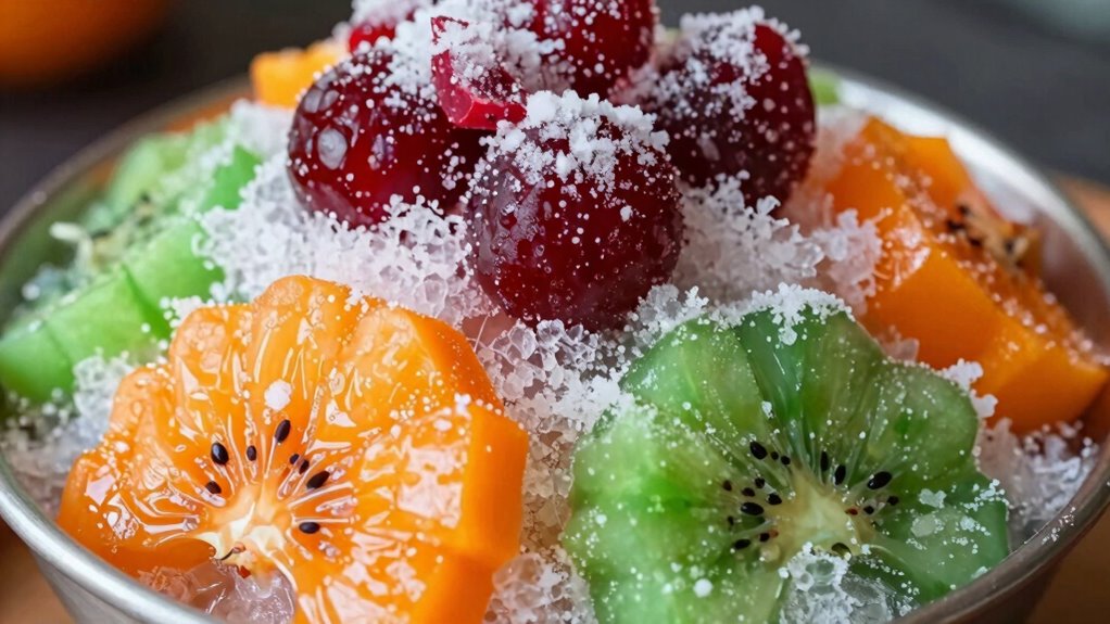 creamy fruit frozen treat