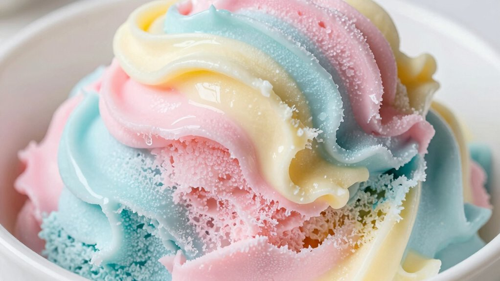 creamy velvety glossy texture