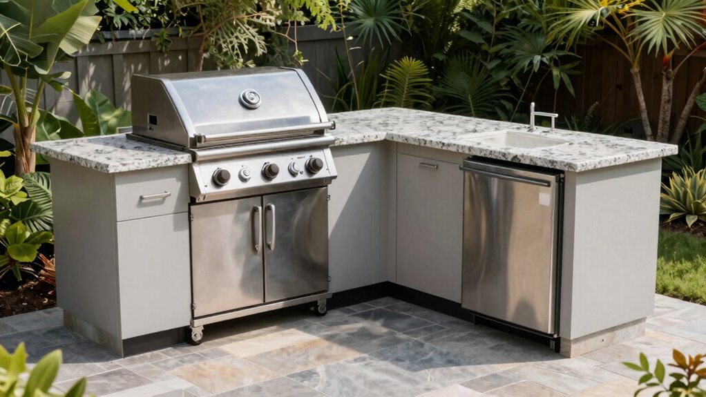 efficient outdoor kitchen layout