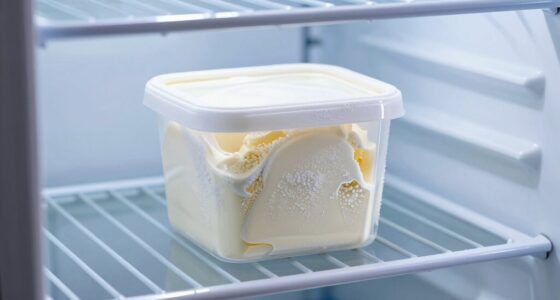 freezer dryness damages ice cream