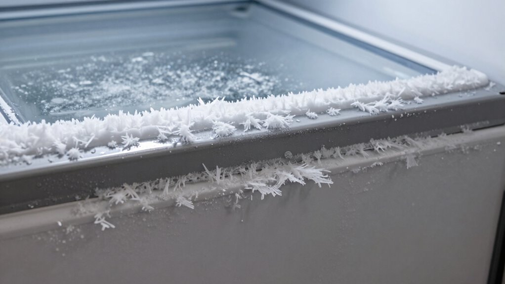 freezer frost buildup causes