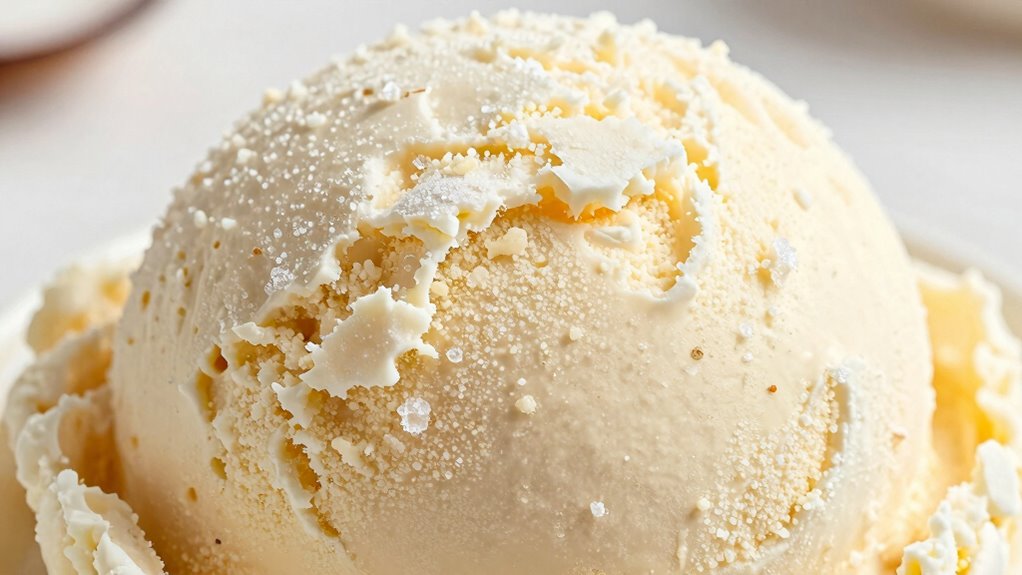 freezing rate influences ice cream texture