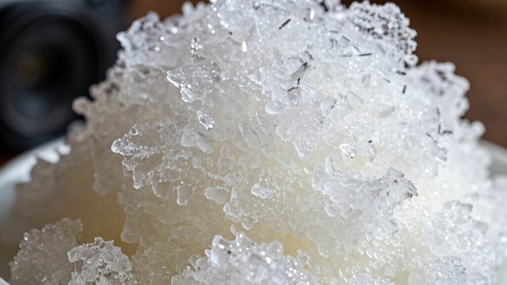 granular frozen dessert texture