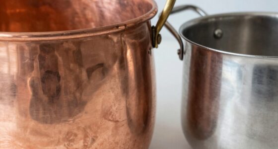 heavy pots retain heat