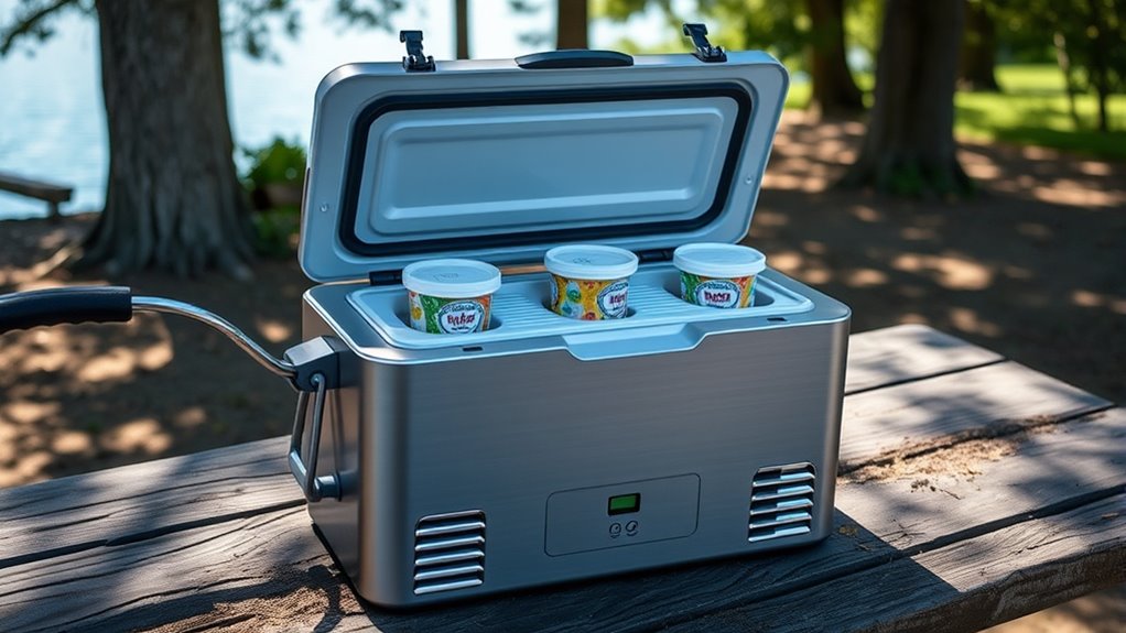 ice cream cooler selection