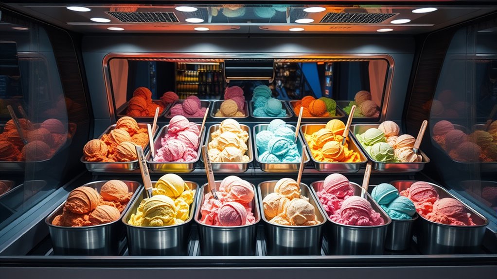 ice cream freezer features