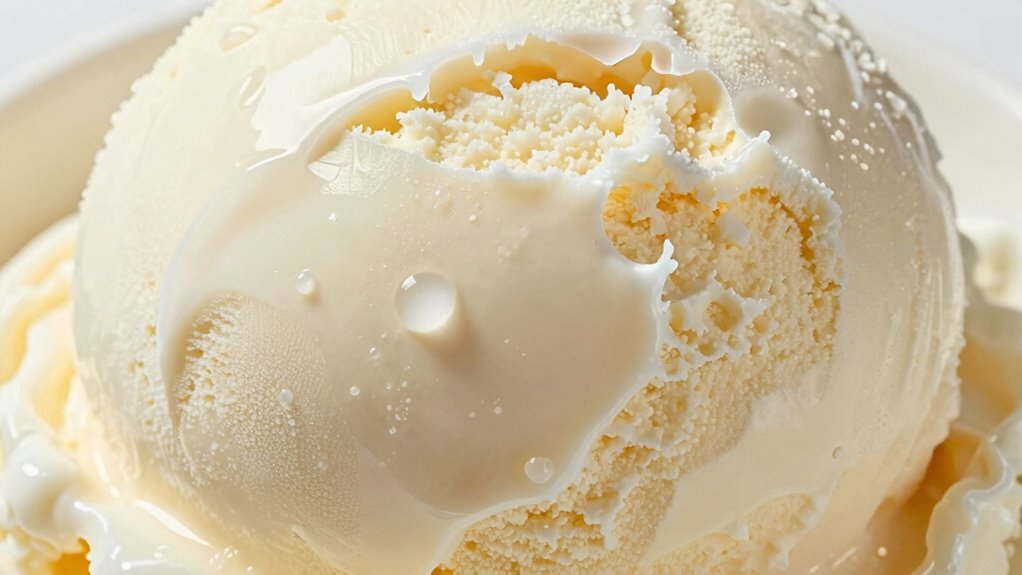 ice cream waxy coating causes